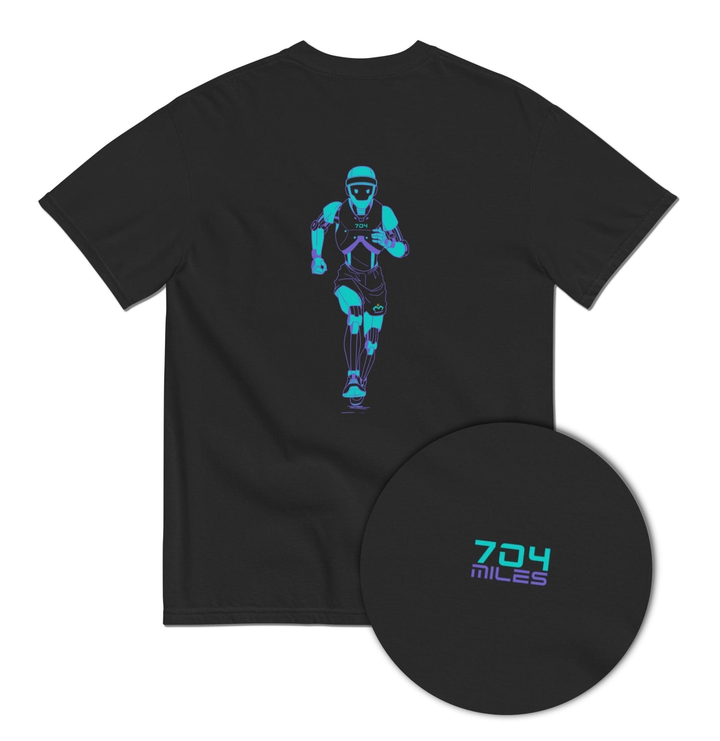 704 Miles - Robot Runner Tee - T-Shirt - Creative Minds Wear - 4783418_15114