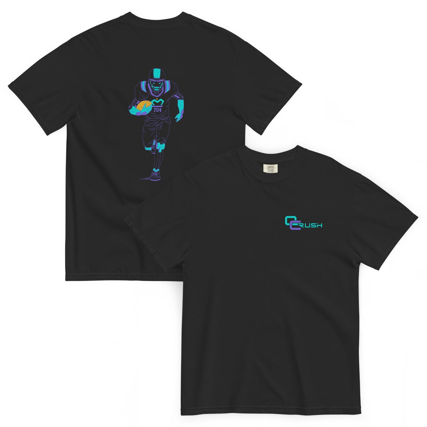QC Rush – Robot Football Tee - T-Shirt - Creative Minds Wear - 6574011_15114