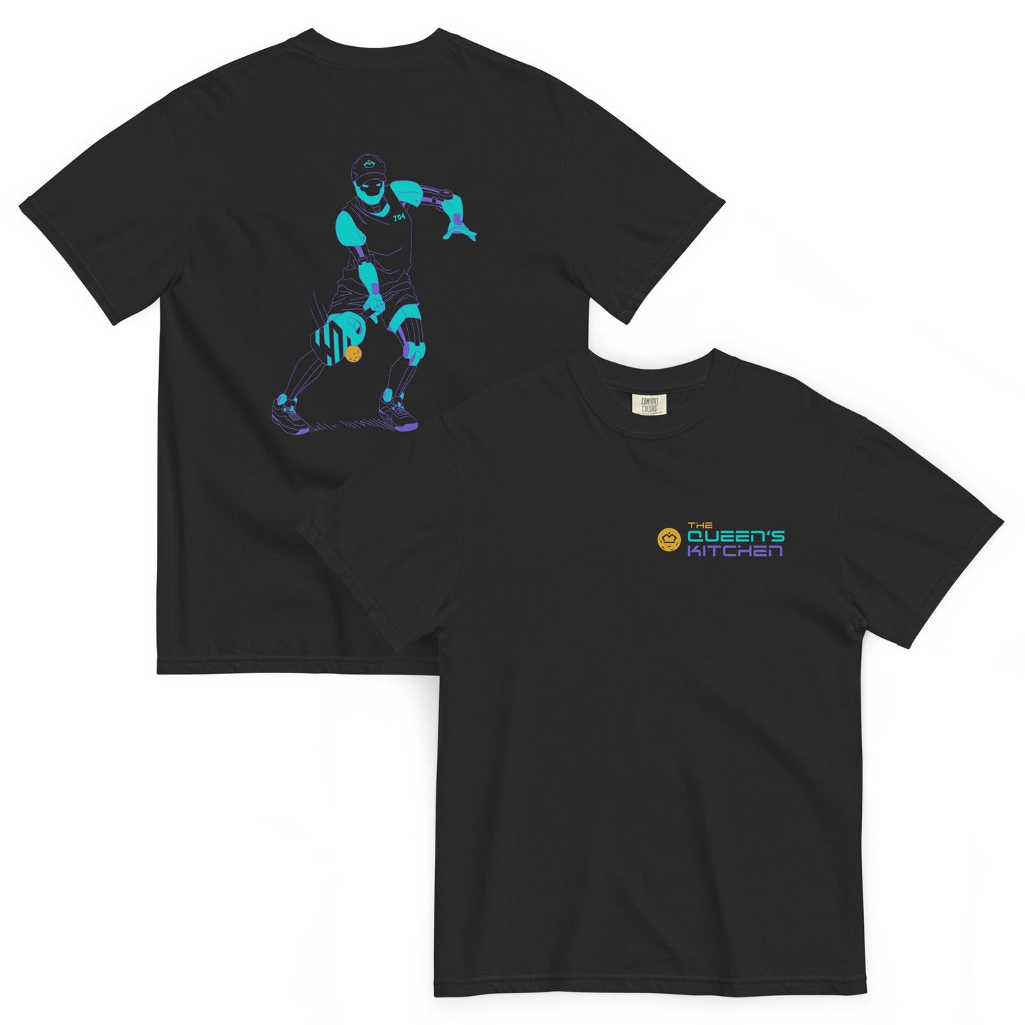 The Queen’s Kitchen – Robot Pickleball Tee - T-Shirt - Creative Minds Wear - 2712166_15114
