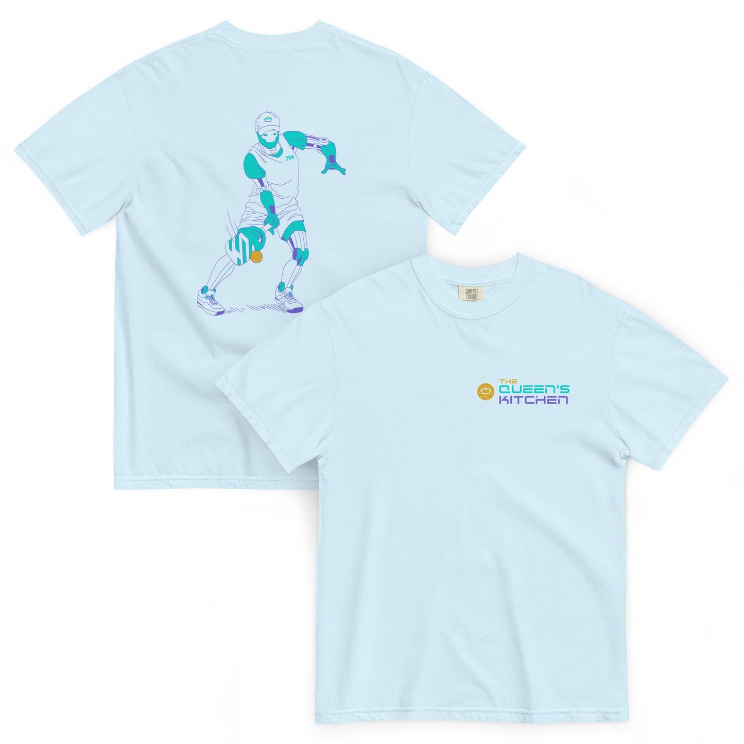 The Queen’s Kitchen – Robot Pickleball Tee - T-Shirt - Creative Minds Wear - 2712166_17648