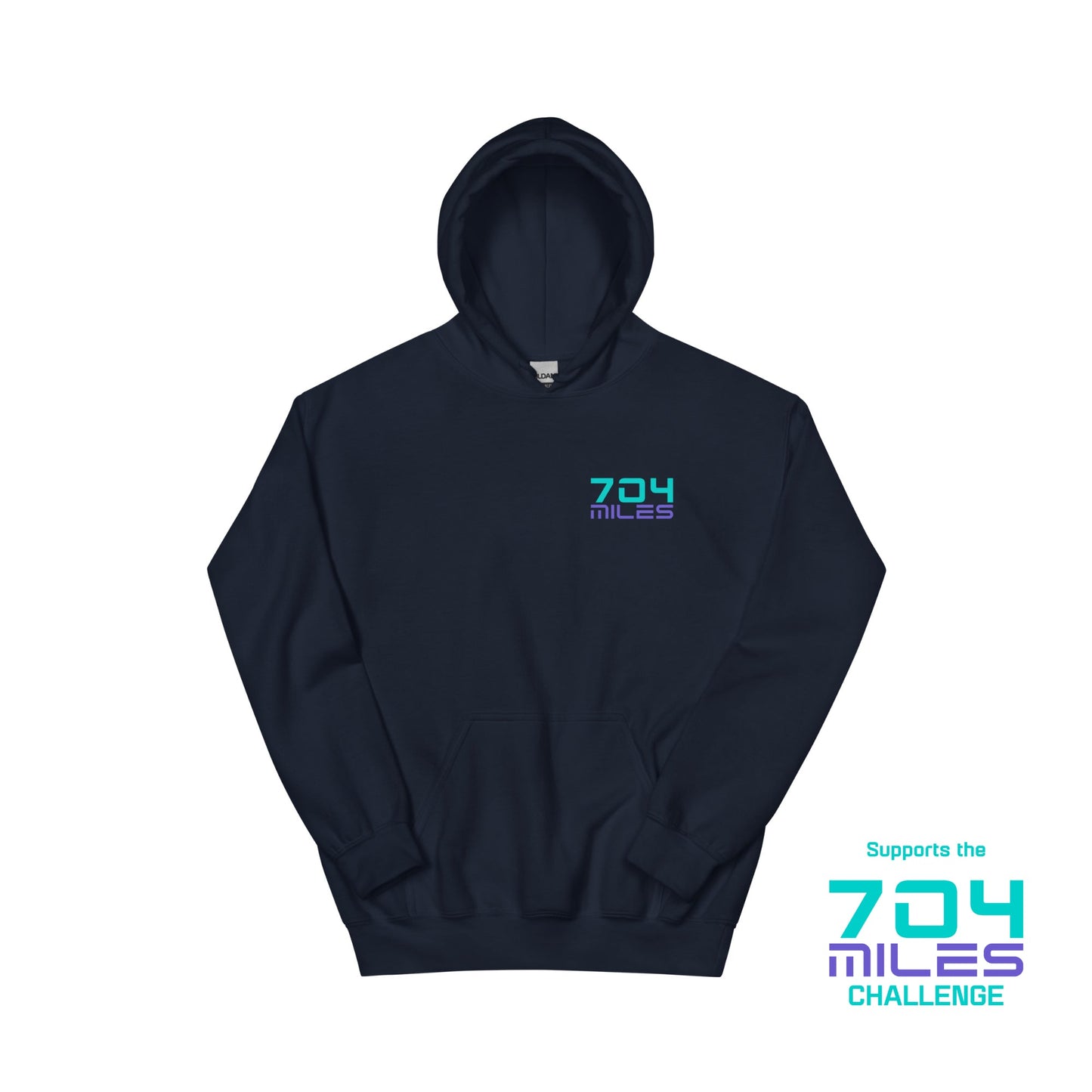 704 Miles - Hoodie - Hoodie - Creative Minds Wear - 8812244_5594
