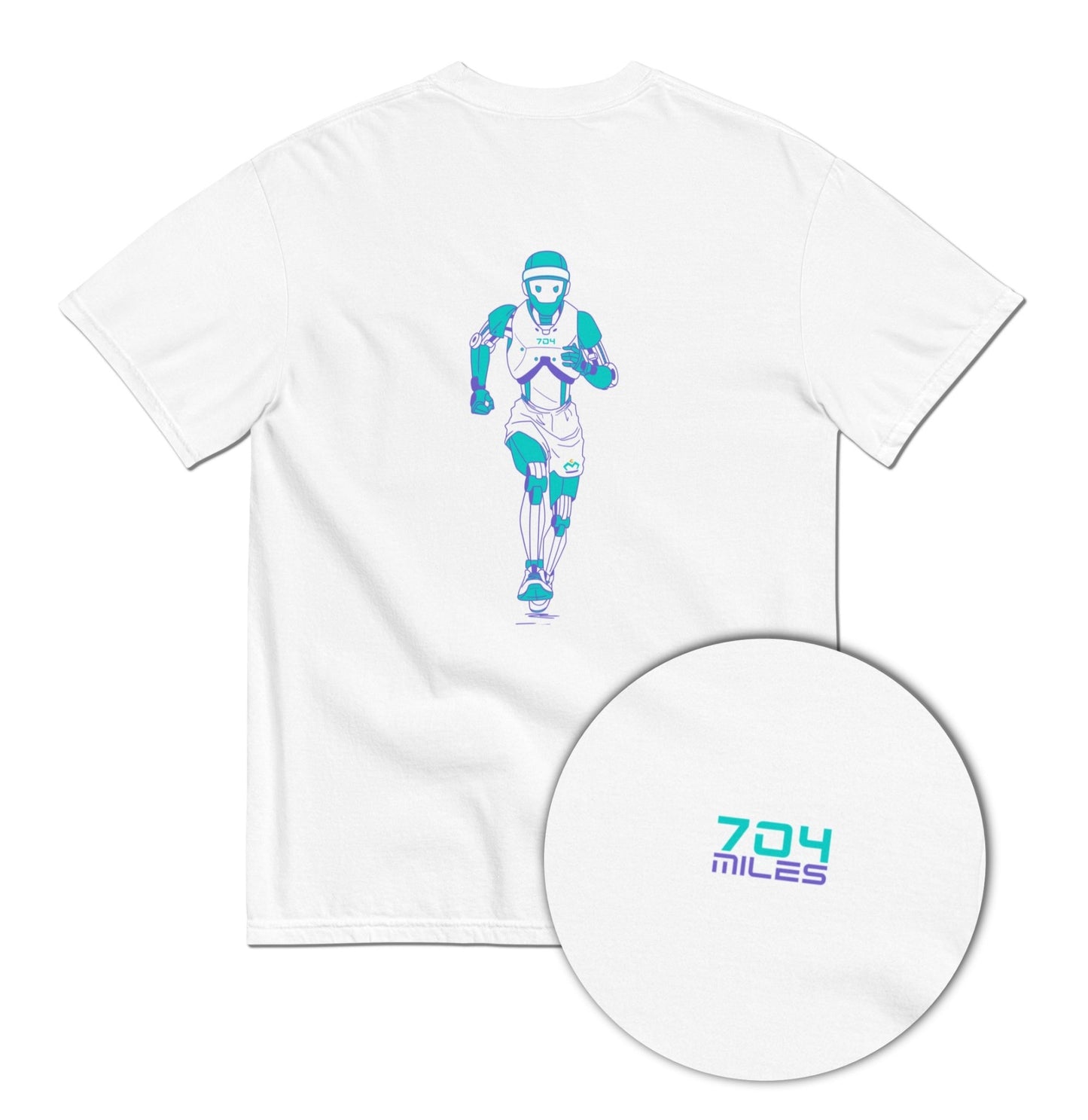 704 Miles - Robot Runner Tee - T-Shirt - Creative Minds Wear - 4783418_15124