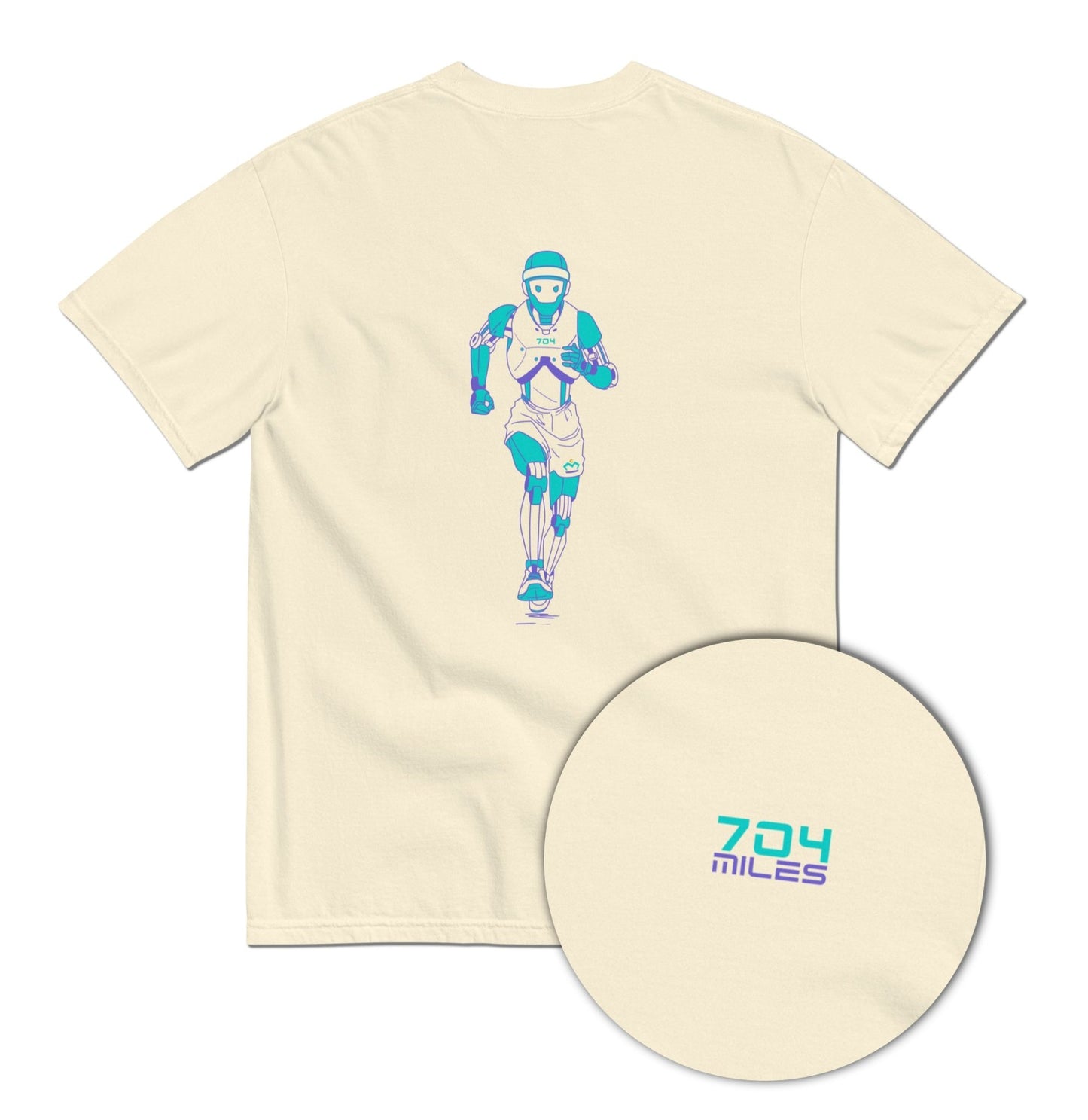 704 Miles - Robot Runner Tee - T-Shirt - Creative Minds Wear - 4783418_16523