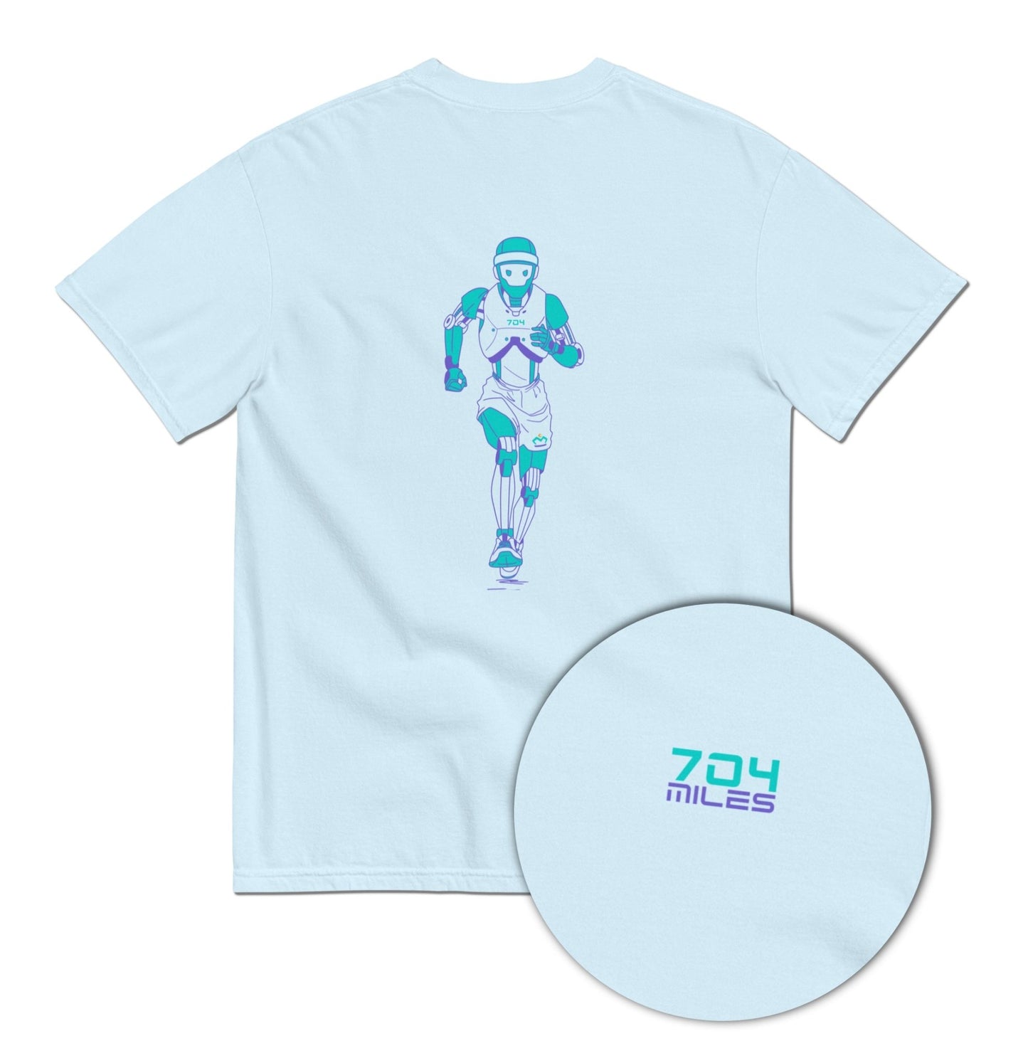 704 Miles - Robot Runner Tee - T-Shirt - Creative Minds Wear - 4783418_17648