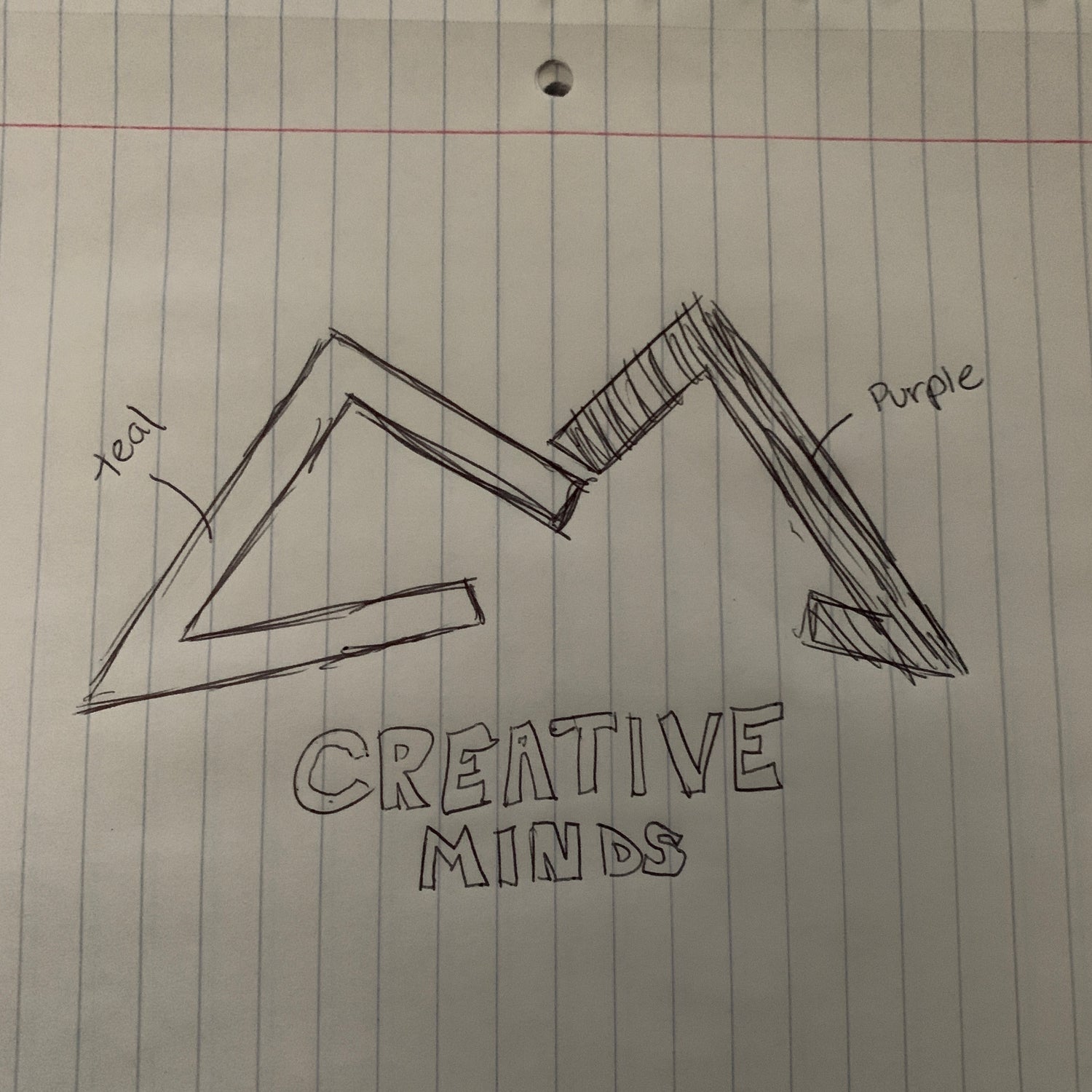 Old Hand Drawn Creative Minds Logo 