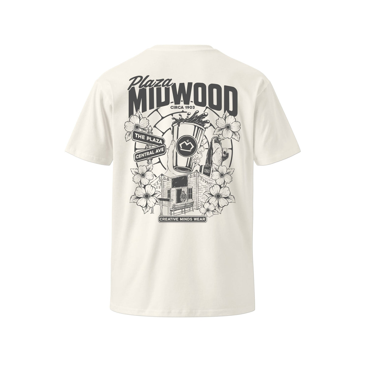 Creative Minds Limited - Plaza Midwood Tee - T-Shirt - Creative Minds Wear - 