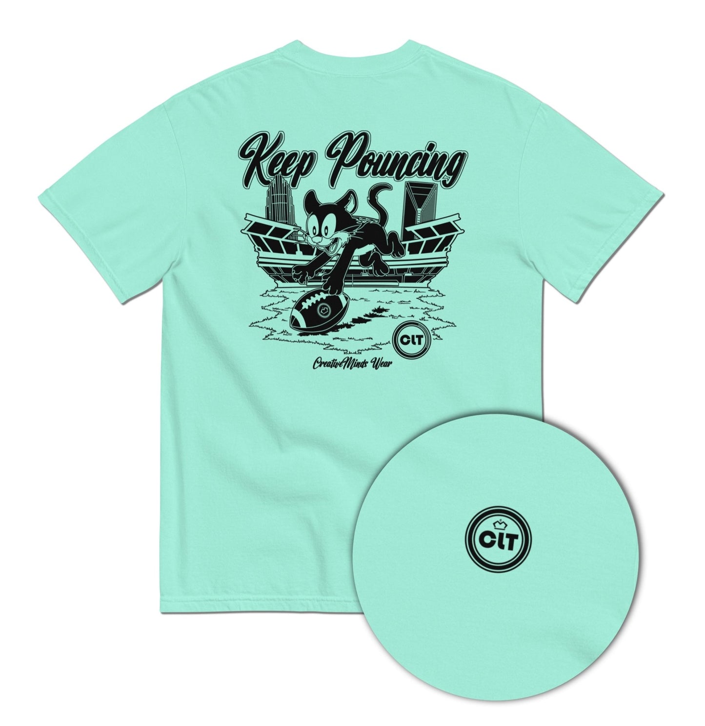 Keep Pouncing - Football Tee - T-Shirt - Creative Minds Wear - 1055666_21513