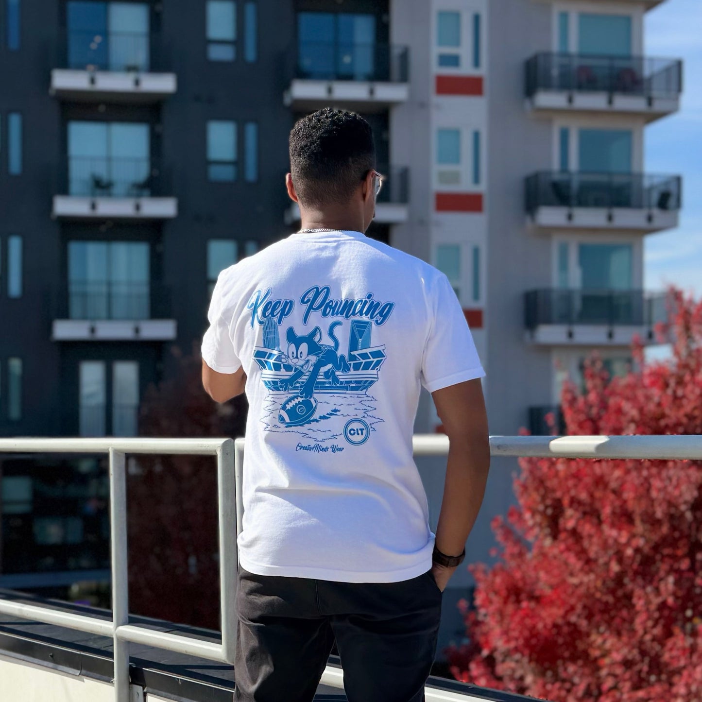 Keep Pouncing - Football Tee - T-Shirt - Creative Minds Wear - 9570835_15124