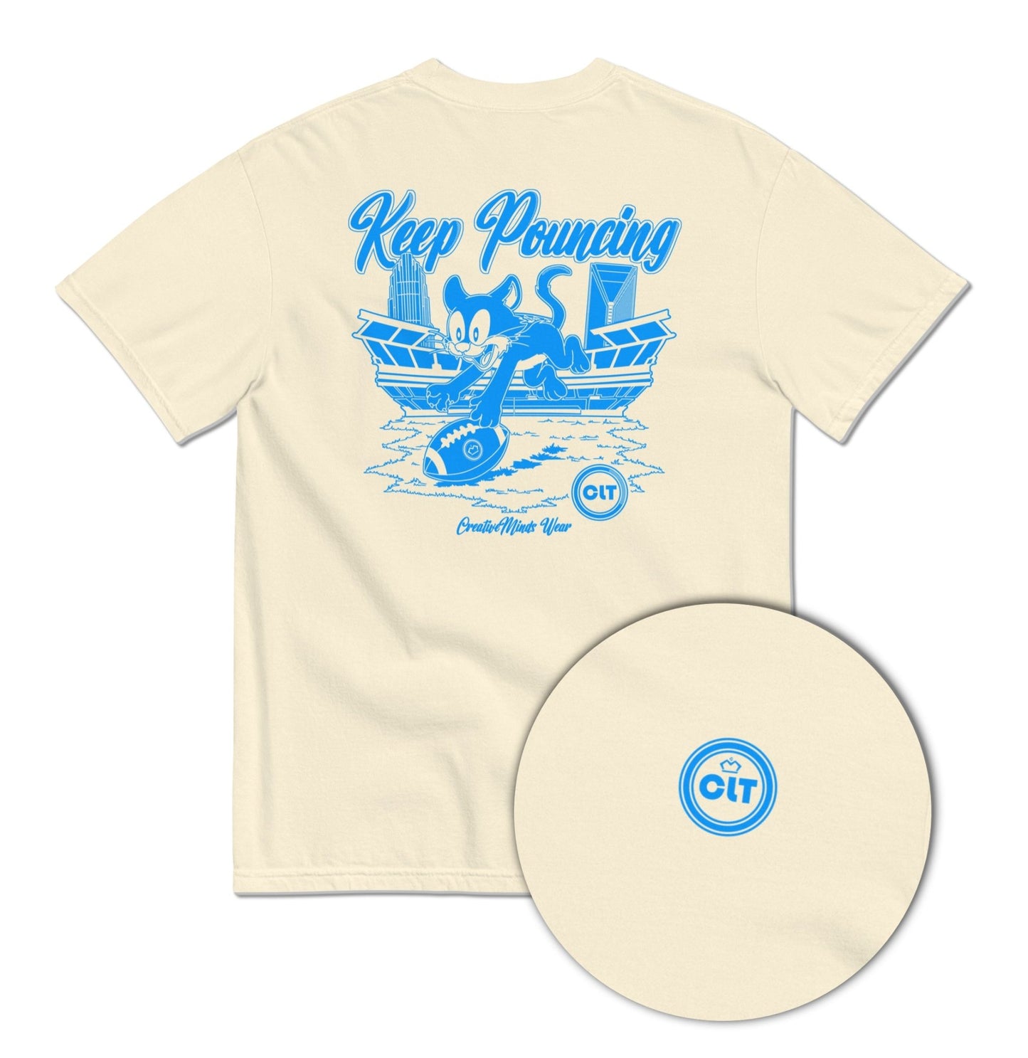 Keep Pouncing - Football Tee - T-Shirt - Creative Minds Wear - 9570835_16523