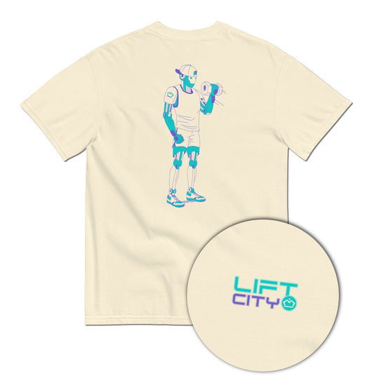 Lift City – Robot Gym Tee - T-Shirt - Creative Minds Wear - 7744790_16523