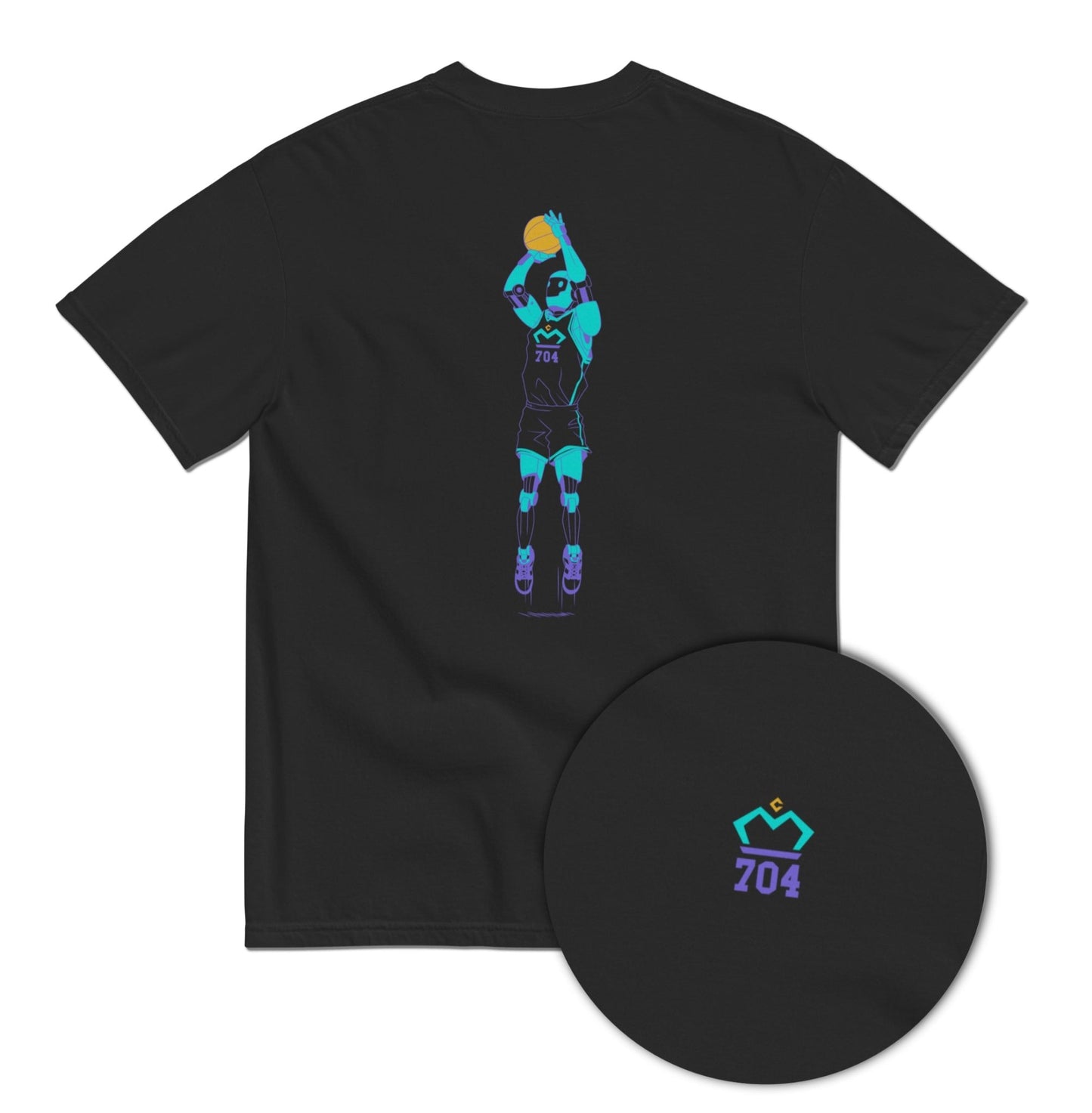 Train Like a Machine - Robot Basketball Tee - T-Shirt - Creative Minds Wear - 3983818_15114