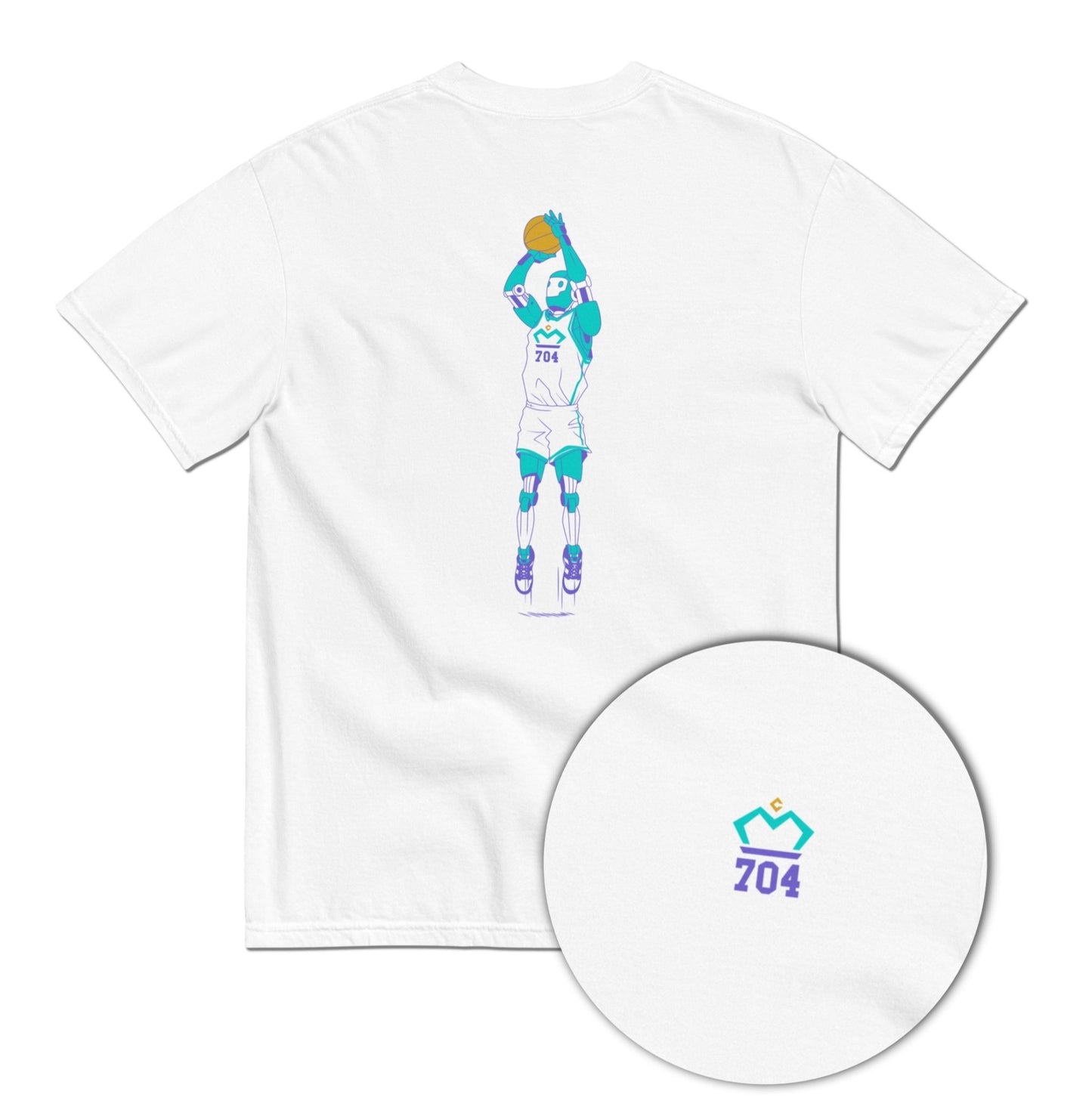 Train Like a Machine - Robot Basketball Tee - T-Shirt - Creative Minds Wear - 3983818_15124