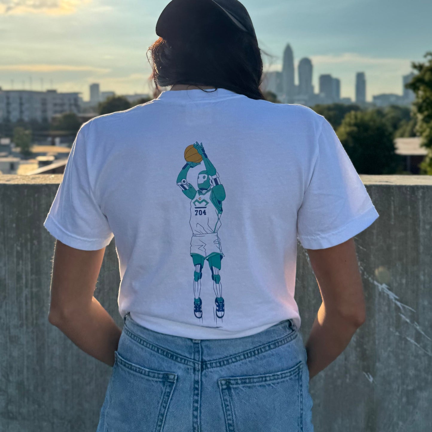 Train Like a Machine - Robot Basketball Tee - T-Shirt - Creative Minds Wear - 3983818_15124