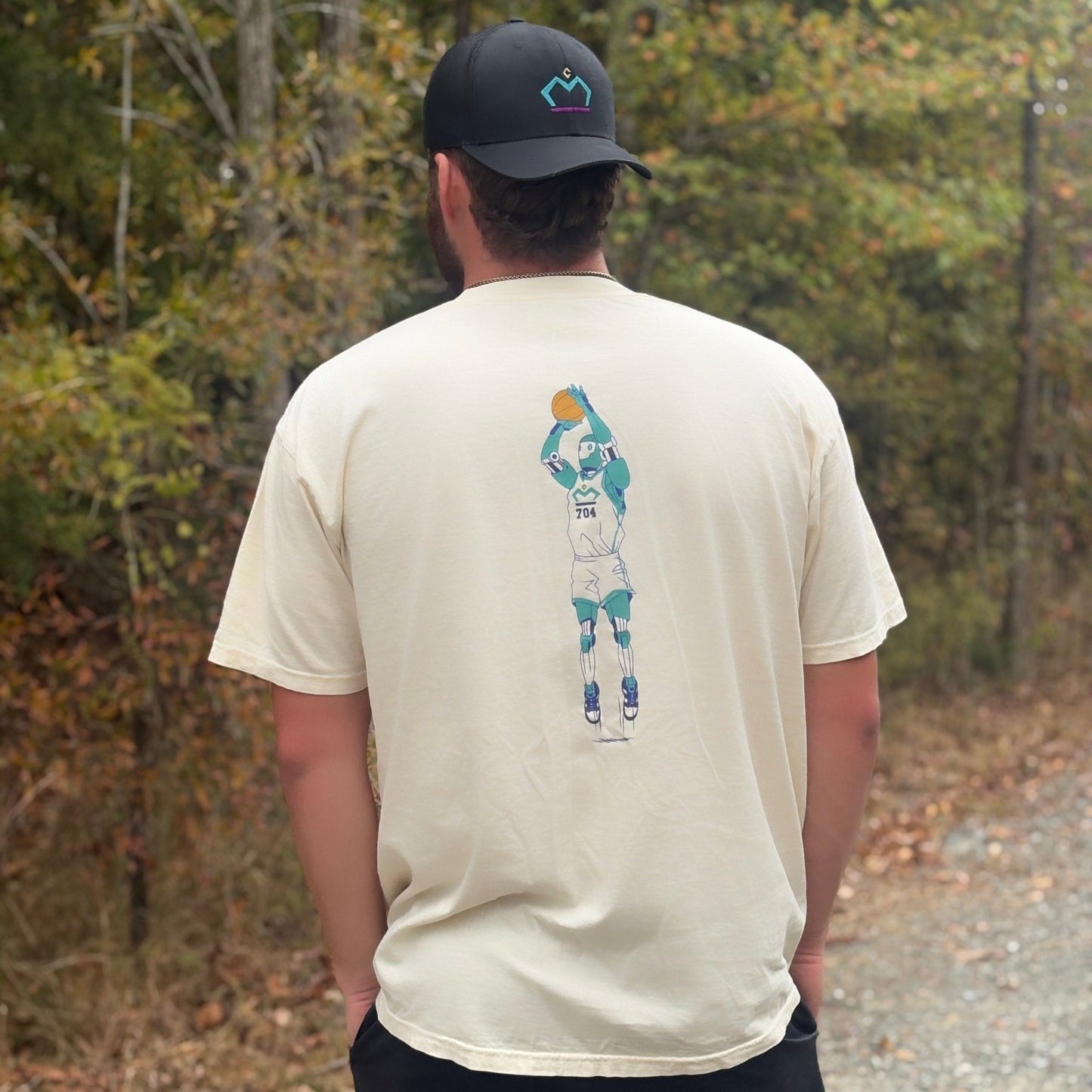 Train Like a Machine - Robot Basketball Tee - T-Shirt - Creative Minds Wear - 4332819_16523